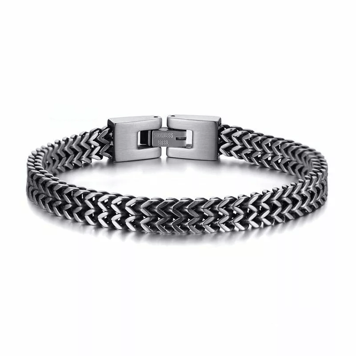 WorldNorse Stainless Steel Wheat Bracelet