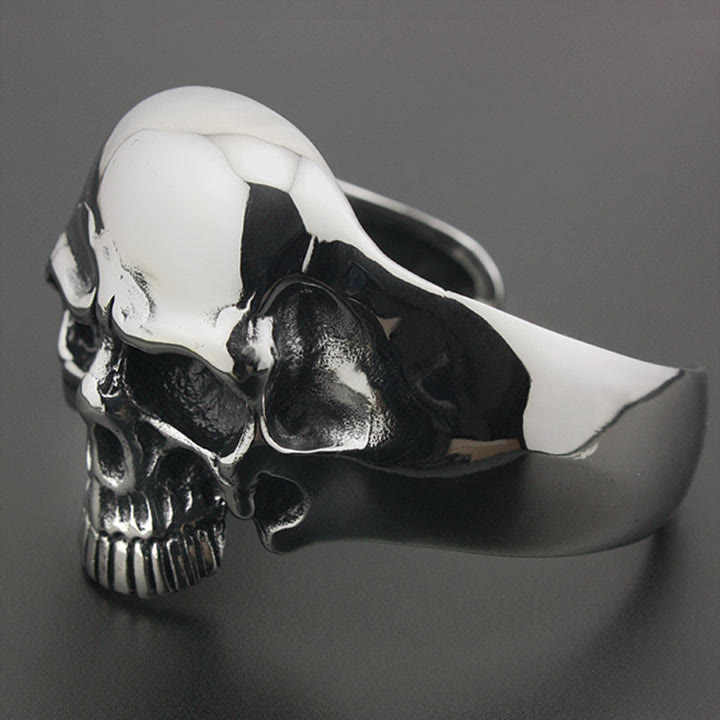 WorldNorse Demon Skull Cuff Biker Bracelet