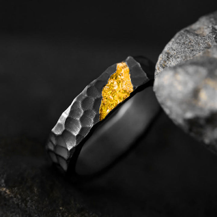 WorldNorse 999 Sterling Silver Moonlit Mountain Ring