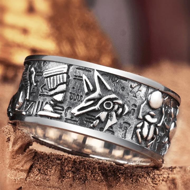 WorldNorse The Gods Of Egyptian Relief Ring