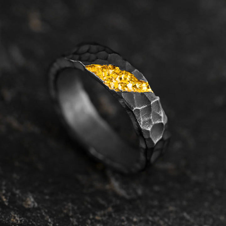 WorldNorse 999 Sterling Silver Moonlit Mountain Ring