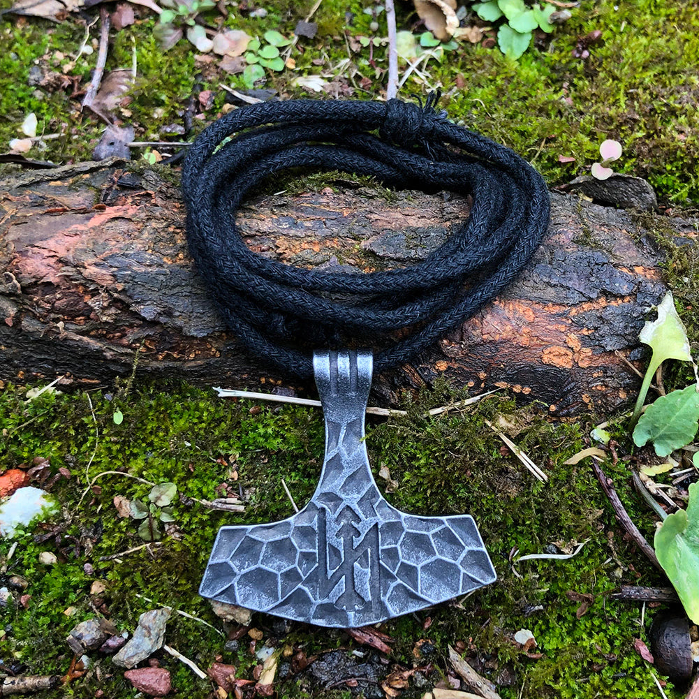 WorldNorse Viking Mjolnir Amulet Thor's Hammer Necklace