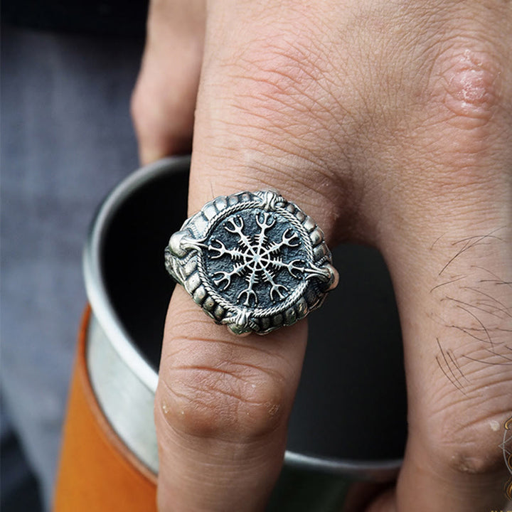 WorldNorse Helm Of Awe Mythology Ring