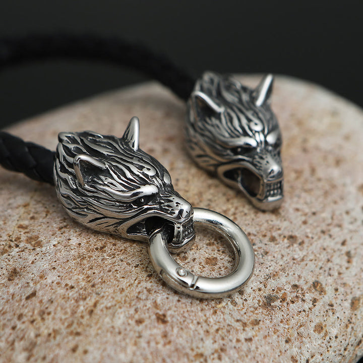 FREE Today: Odin's Wolves Leather Bracelet