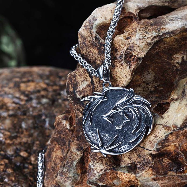 FREE Today: The Medallions Stainless Steel Wolf Necklace
