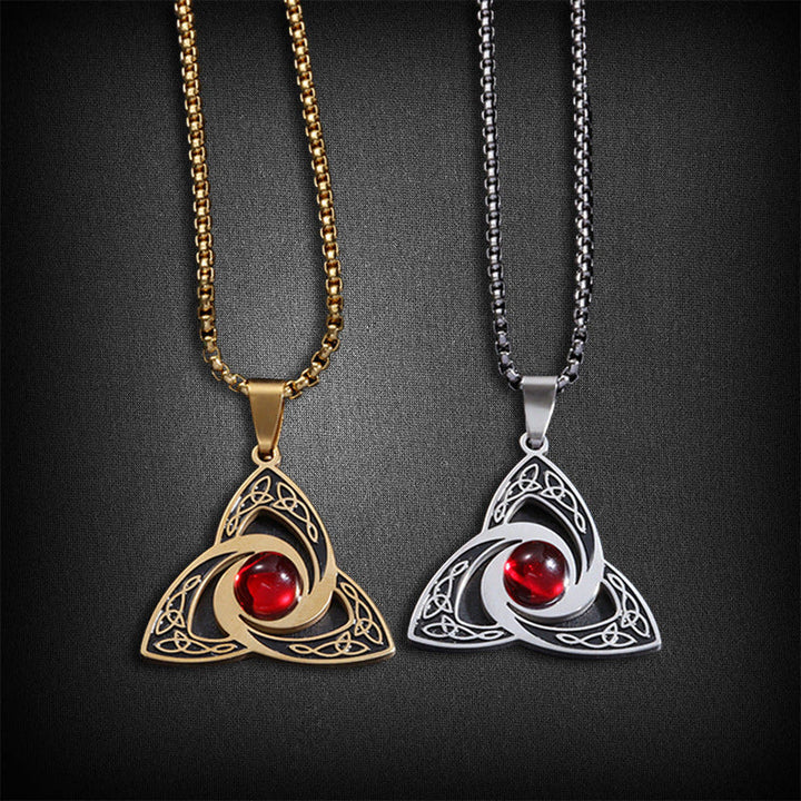 Flash Sale - Enchanted Triquetra Celtic Knot Amulet Necklace