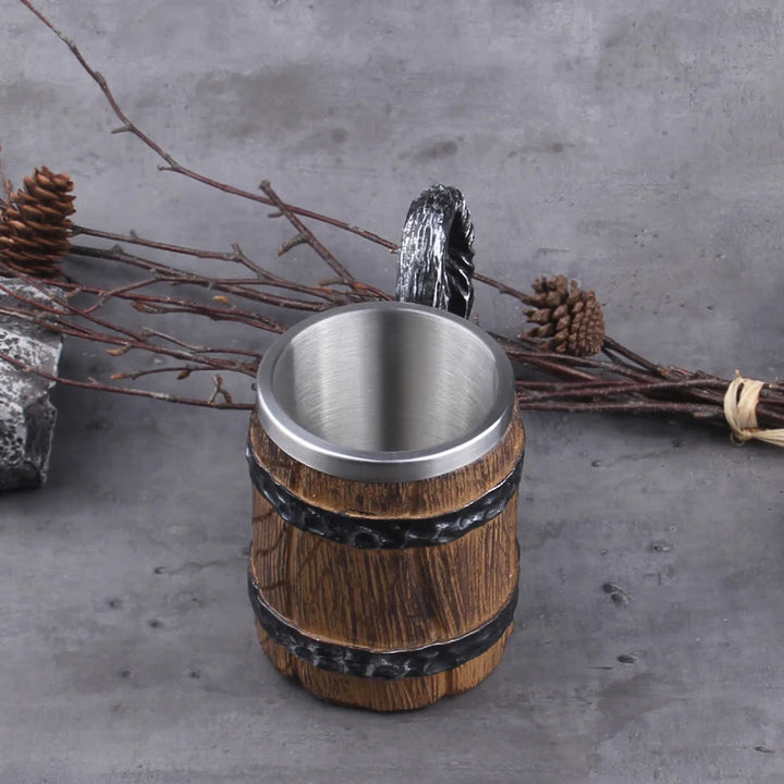 WorldNorse Viking Wood Style Beer Mug