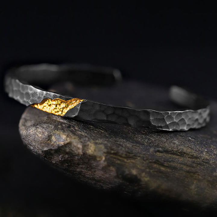 WorldNorse 999 Sterling Silver Moonlit Mountain Bracelet