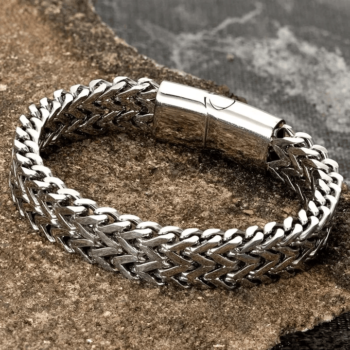 WorldNorse Classic Double Row Wheat Chain Bracelet