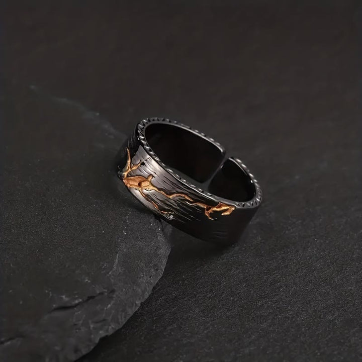 WorldNorse Golden Stone Ring