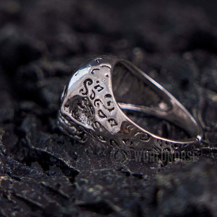 WorldNorse Gothic Skull All Seeing Eye Ring