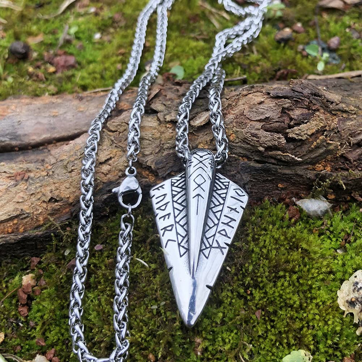 WorldNorse Odin's Spear head Gungnir Viking Arrowhead Necklace - Necklace - image 0