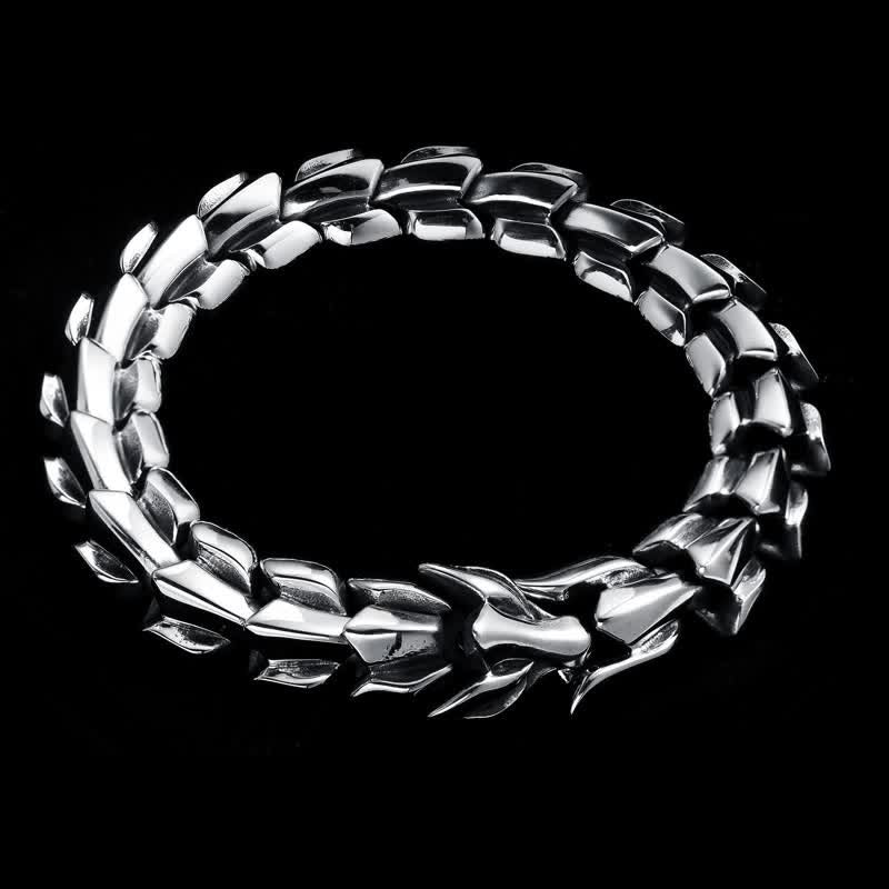 WorldNorse Protection Force Dragon Bracelet - Silver Dragon - 14mm - 23cm - image 10