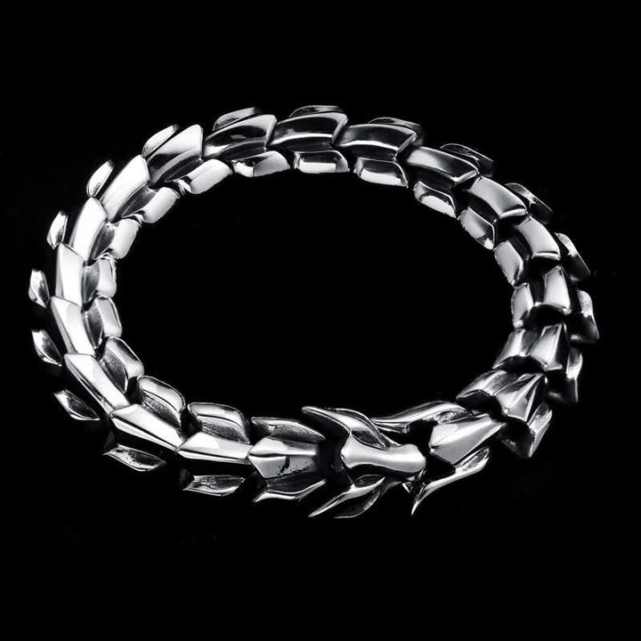 WorldNorse Protection Force Dragon Bracelet - Silver Dragon - 14mm - 23cm - image 10