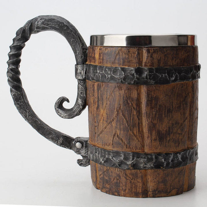 WorldNorse Viking Wood Style Beer Mug