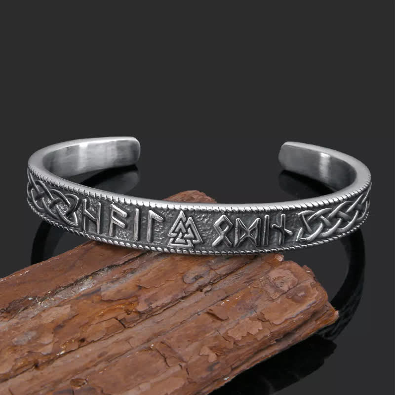 WorldNorse Men's Vintage Norse Valknut Viking Bracelet - image 5