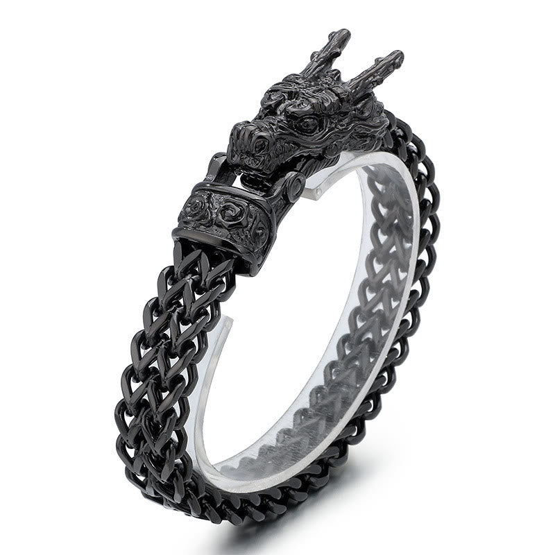 WorldNorse Norse Dragon Mesh Chain Bracelet