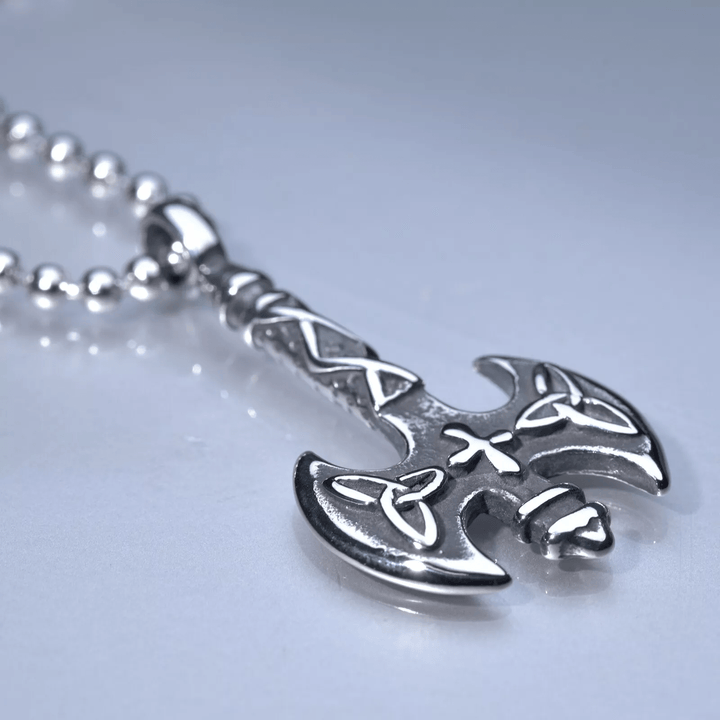 WorldNorse Viking Axe With Triquetra Necklace