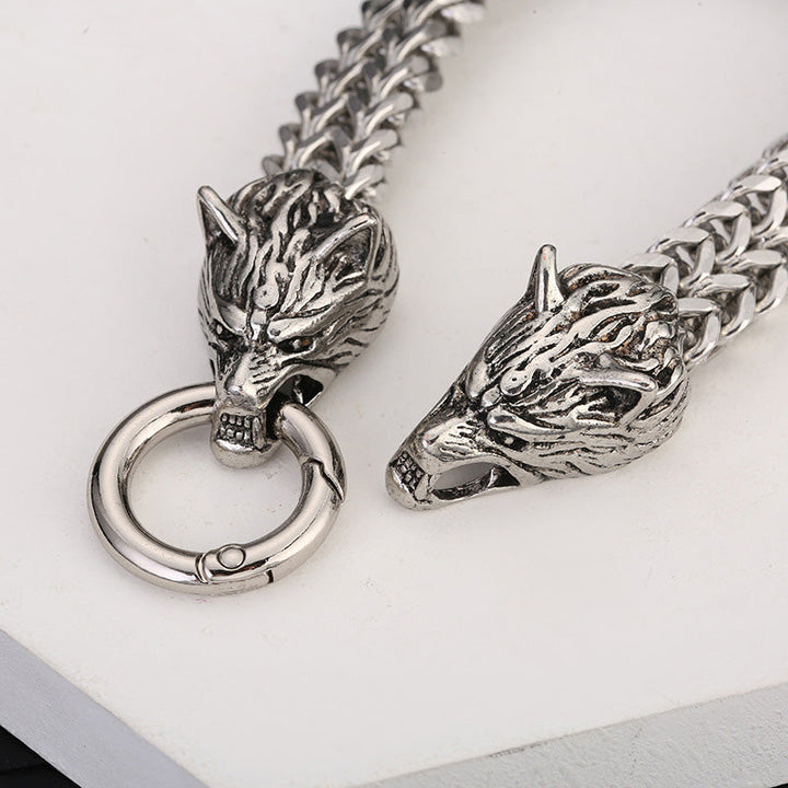 FREE Today: Wolf Head Viking Bracelet-Fenrir