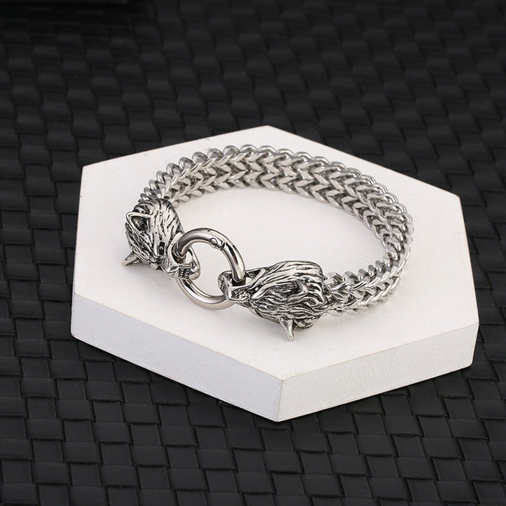 FREE Today: Wolf Head Viking Bracelet-Fenrir